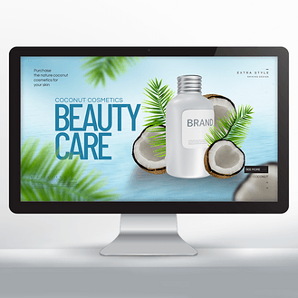 女神节时尚美女人物护肤品插画海报